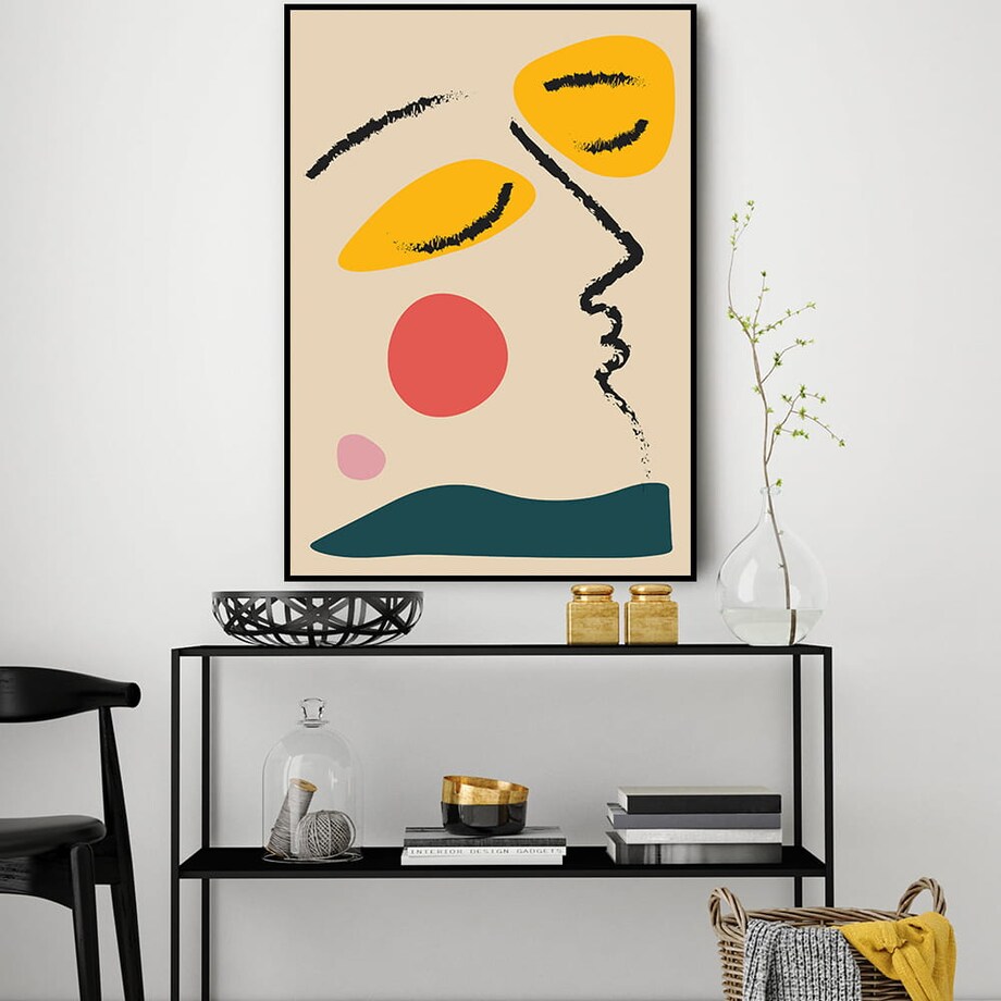 plakat face abstract 2 50x70 cm