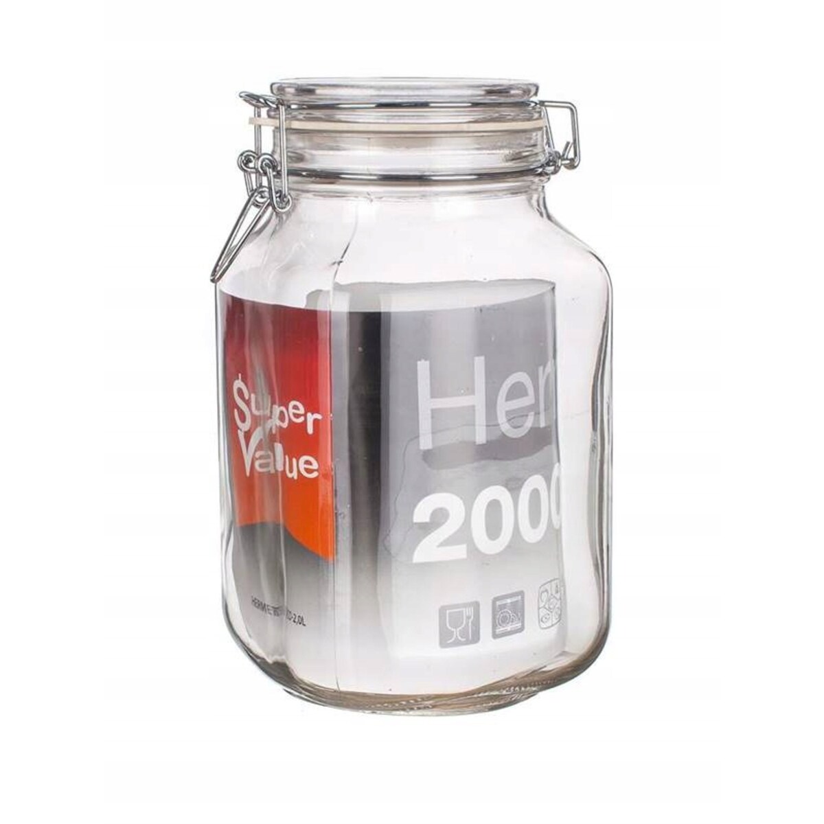 SŁOIK POJEMNIK na ŻYWNOŚĆ ogórki weki 2 L KLIPSEM grzyby kapustę bigos