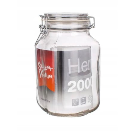 SŁOIK POJEMNIK na ŻYWNOŚĆ ogórki weki 2 L KLIPSEM grzyby kapustę bigos