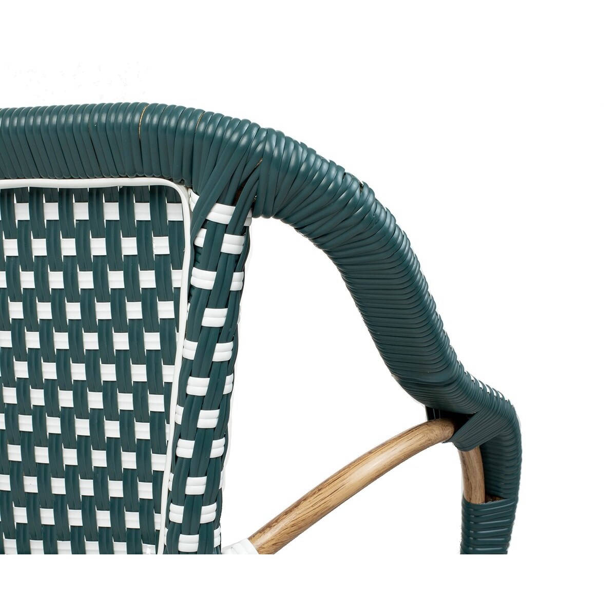 Krzesło CAFE MIRAMAR turkus / morski rattan