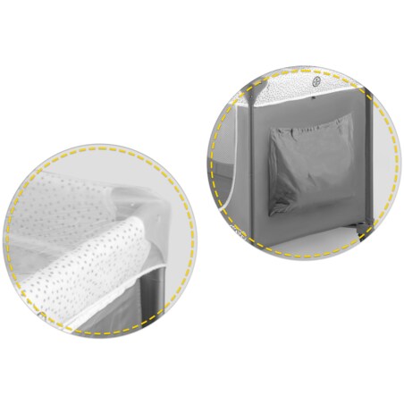 Łóżeczko turystyczne dla dziecka składane podróżne kojec Ricokids + materac + torba