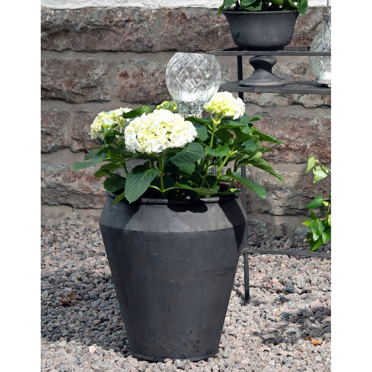 LAMPION LATARNIA OGRODOWA do wbicia w trawnik doniczkę na tealight balkon