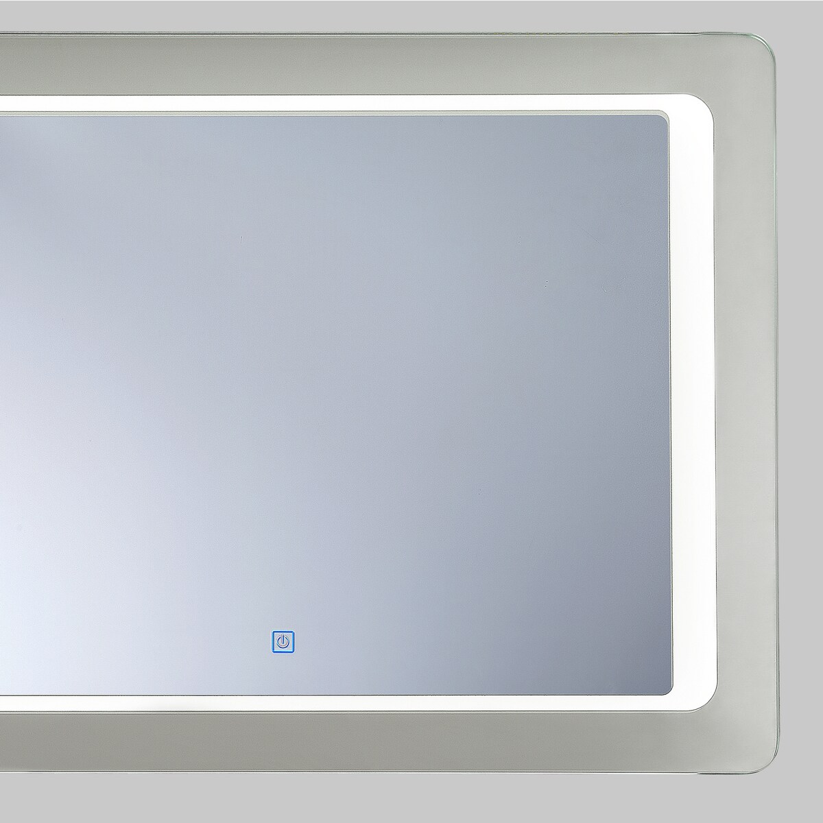 Lustro łazienkowe LED WASSY 80 cm 60 cm Srebrny