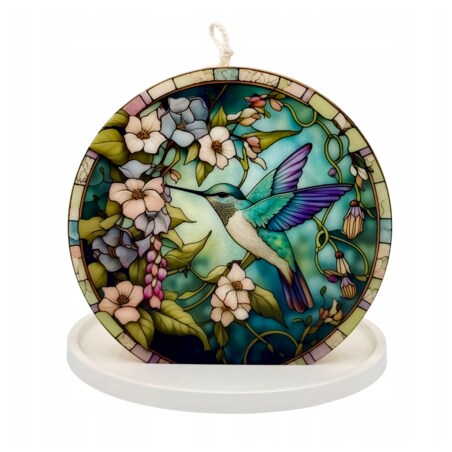 Świeca sojowa ozdobna z motywem kwiatowym – elegancka dekoracja do wnętrz w pudełku prezentowym