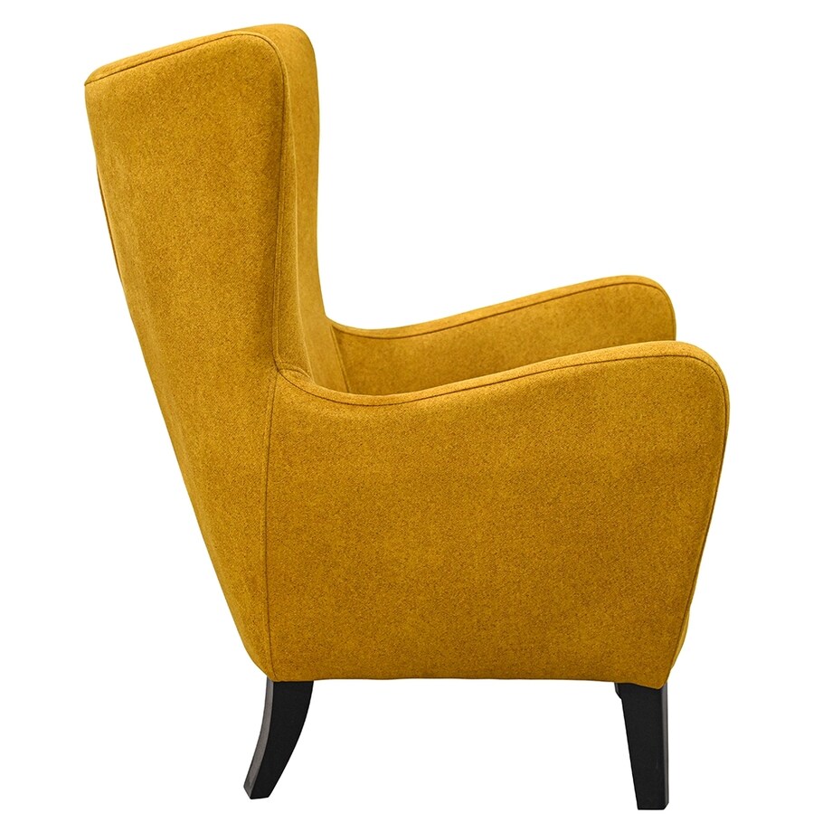 Fotel nowoczesny Tristan - żółty - 77cm x 103cm x 85cm