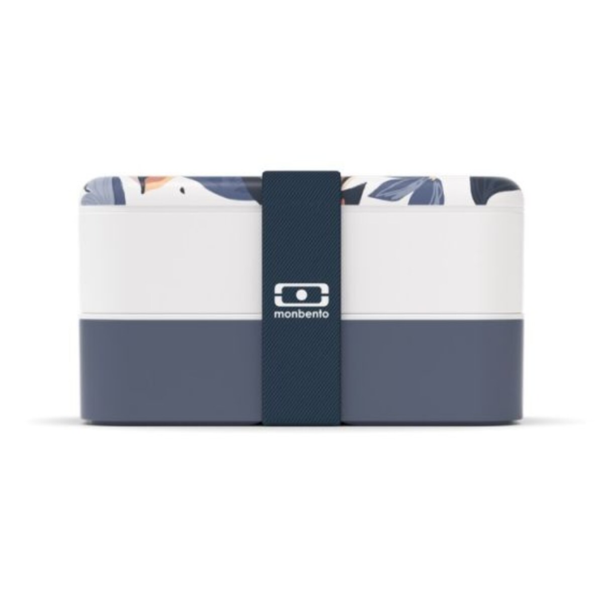 Lunchbox Bento Original Graphic Blue Vegetal Monbento