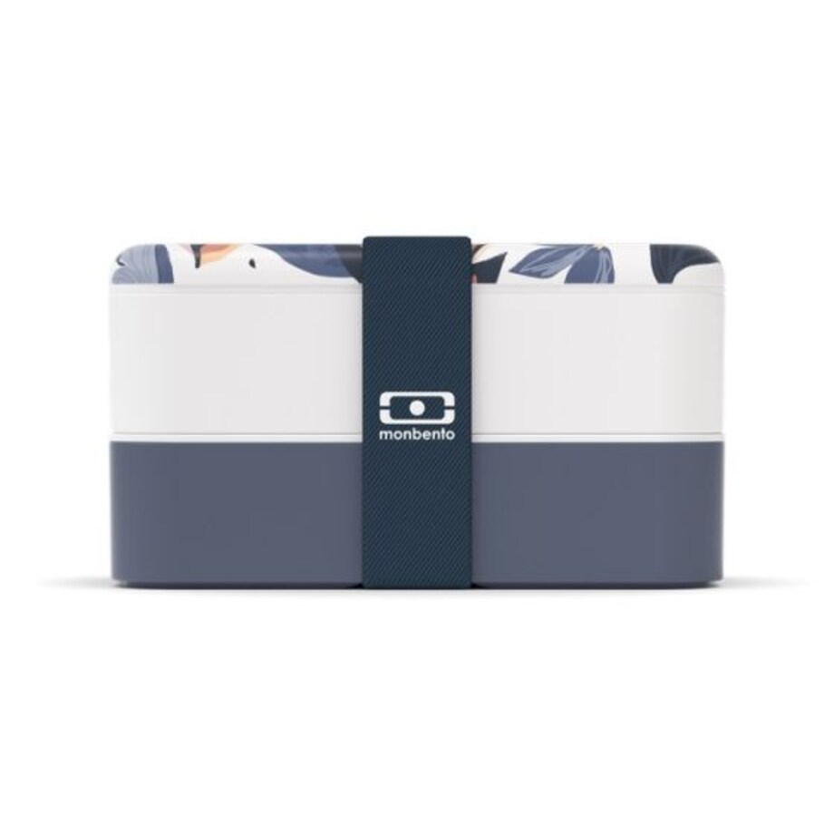 Lunchbox Bento Original Graphic Blue Vegetal Monbento