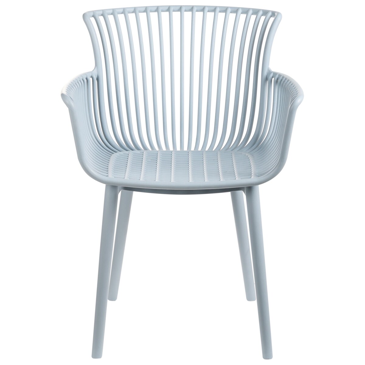 Zestaw 4 krzeseł ogrodowych PESARO Błękitny