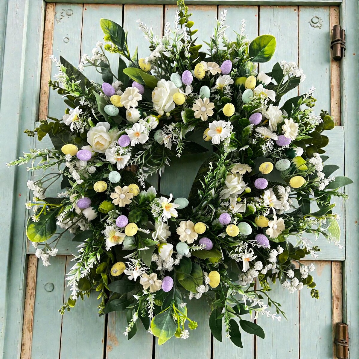 Wianek wielkanocny MILLie 50 cm stroik wiosenny