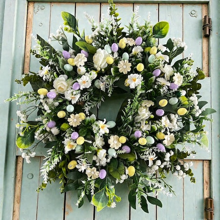 Wianek wielkanocny MILLie 50 cm stroik wiosenny