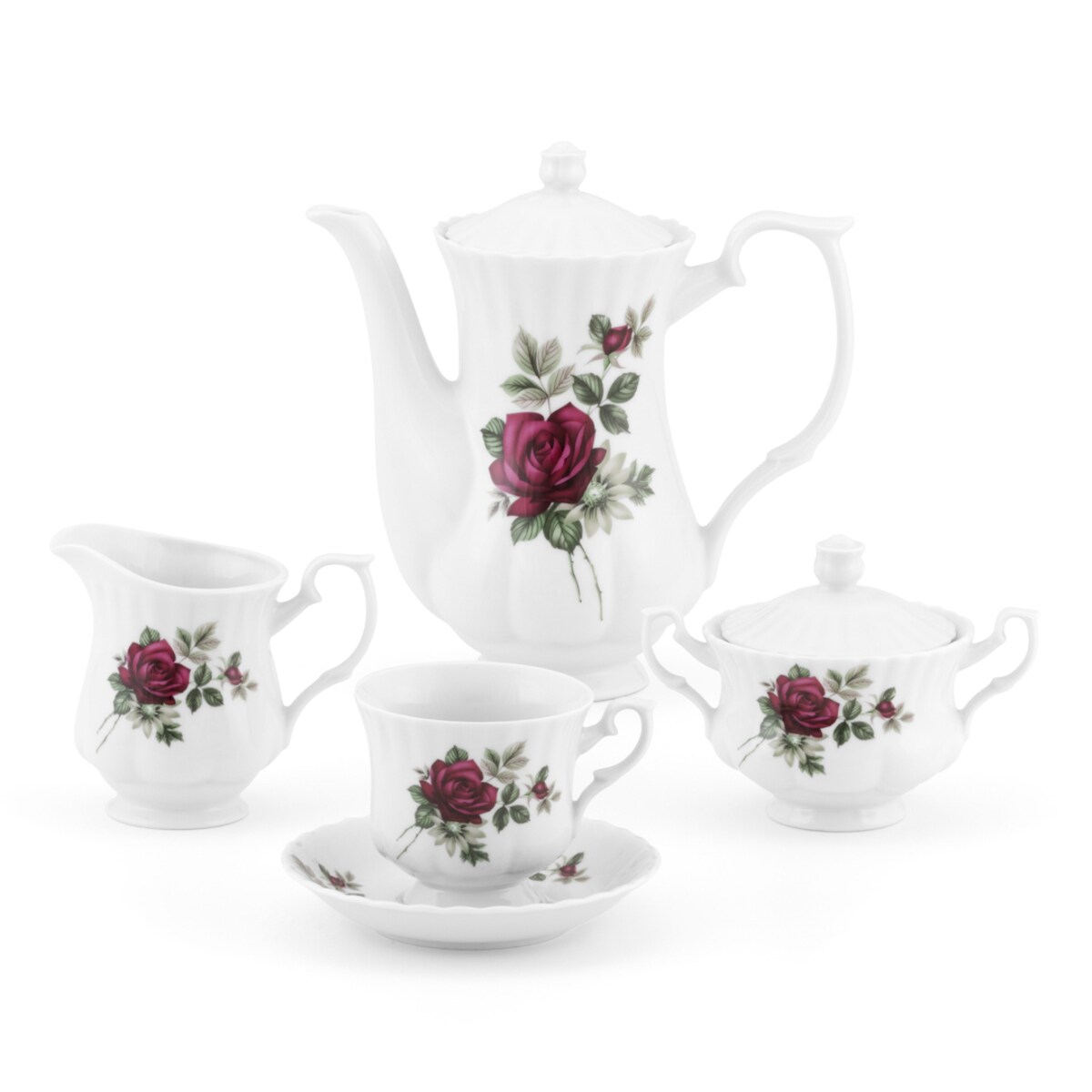 Cukiernica 300 ml Iwona Bordowa Róża B826