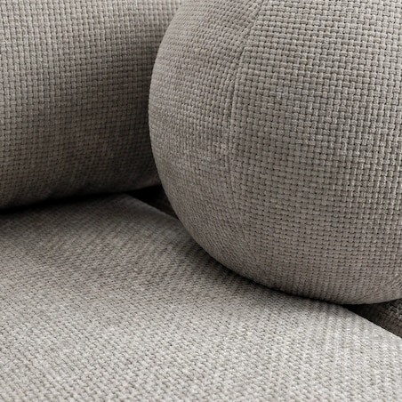Sofa rozkładana 2-osobowa z funkcją spania jasnoszara SARIA