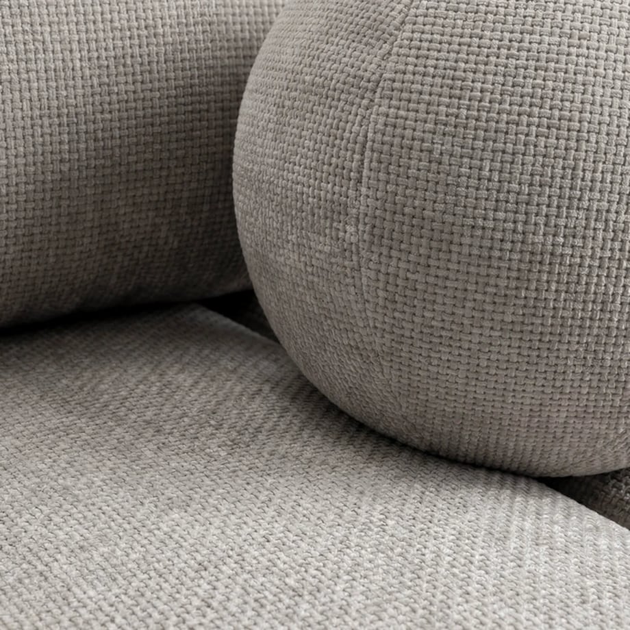 Sofa rozkładana 2-osobowa z funkcją spania jasnoszara SARIA