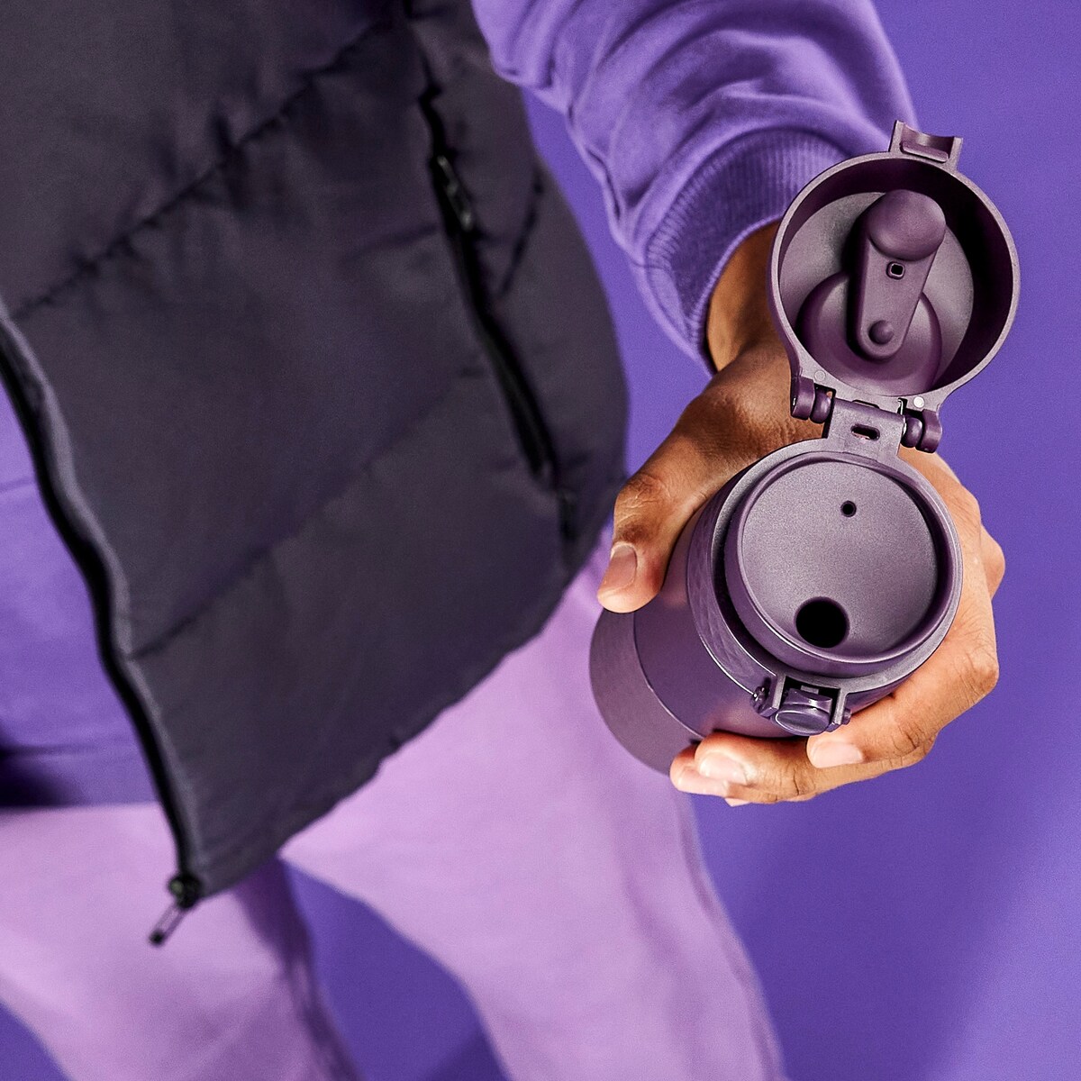 Butelka ION8 Double Wall Travel Mug I8HS360BLB Blackberry