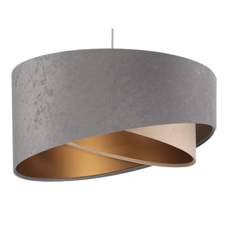Lampa wisząca SILVERY szara/beżowa/złota