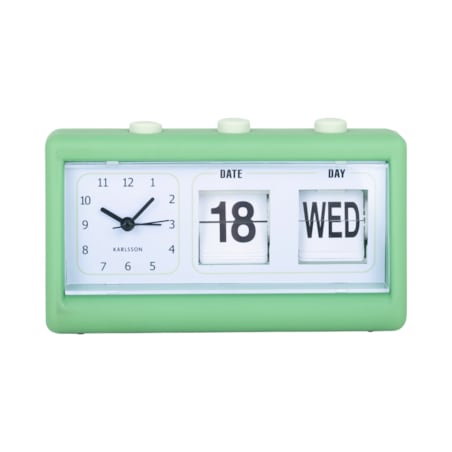 Budzik retro FLIP z datą