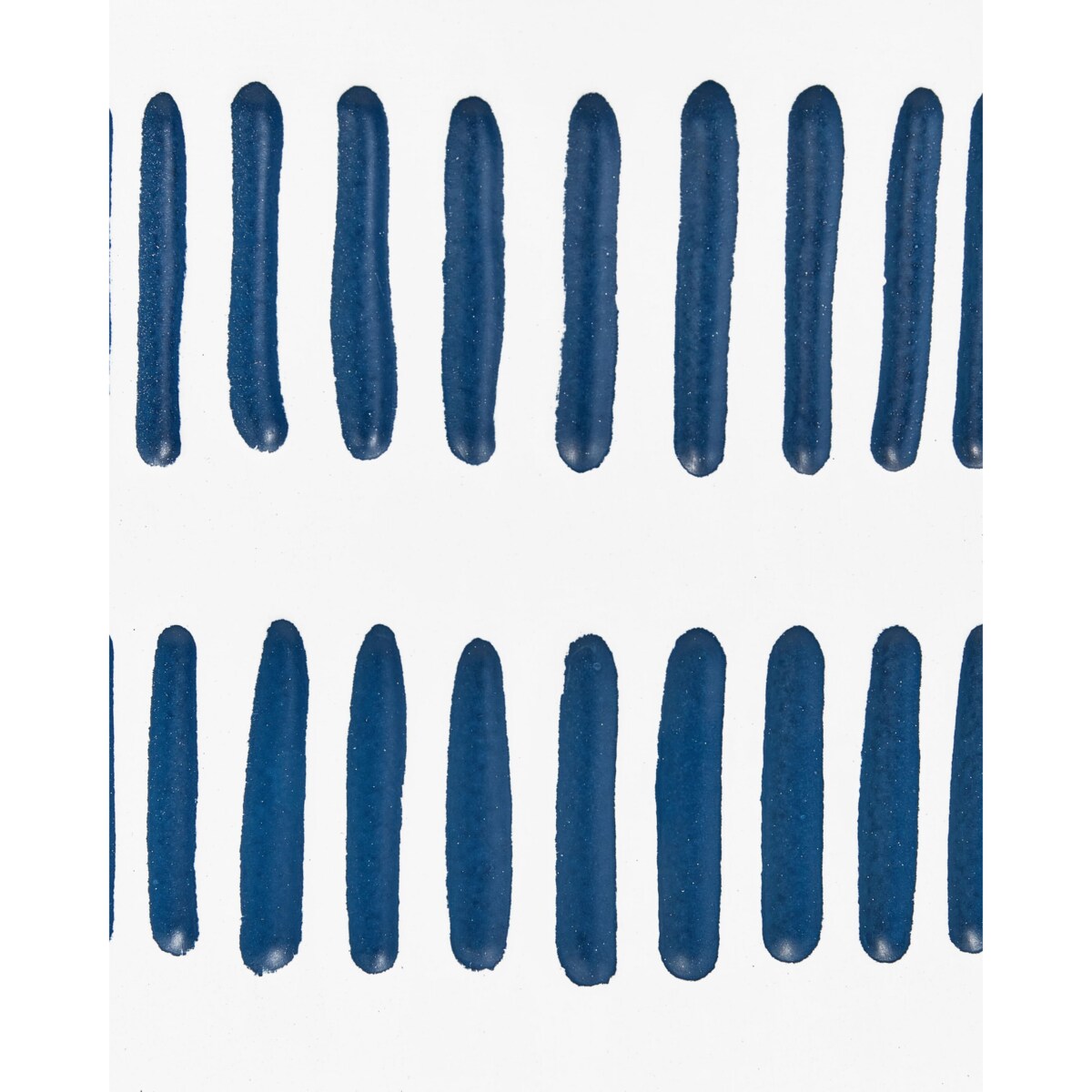 Doniczka na stojaku metalowa 31 x 31 x 58 cm biało-niebieska NEMOROSA