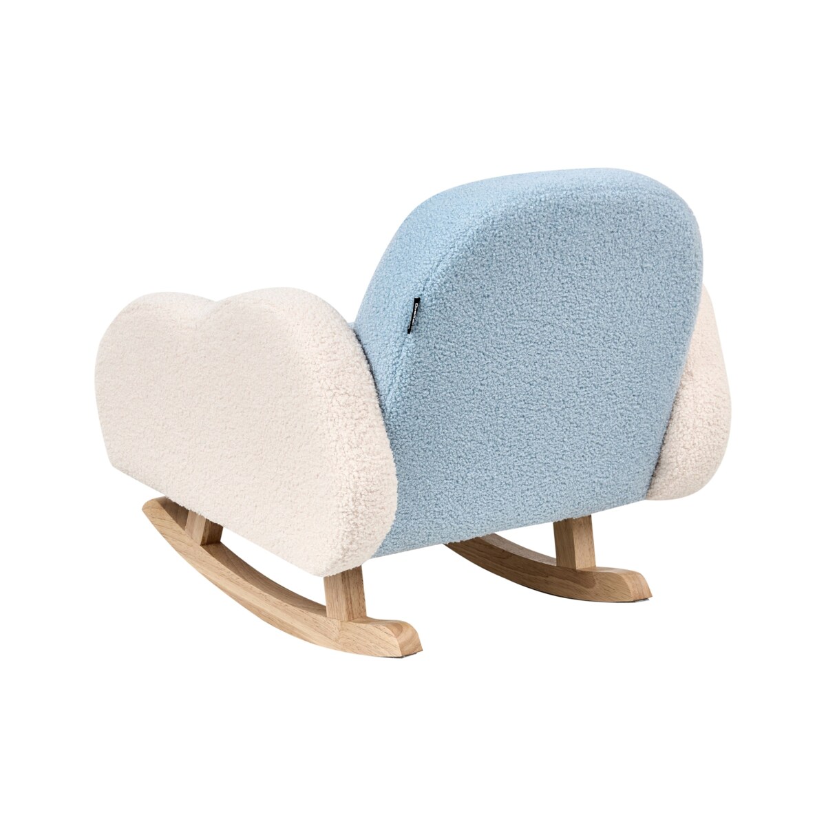 Fotel bujany dziecięcy boucle jasnoniebieski SKARE