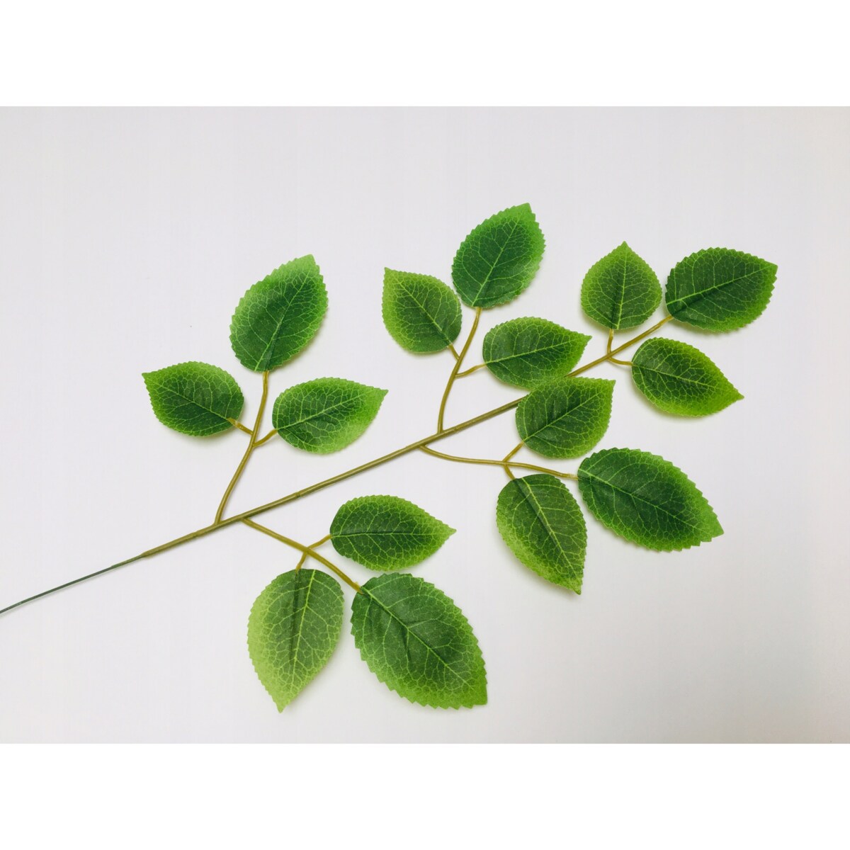 SZTUCZNY LIŚĆ ŁODYGA pik LISTKI RÓŻY do stroika bukietu dekoracji gałązka