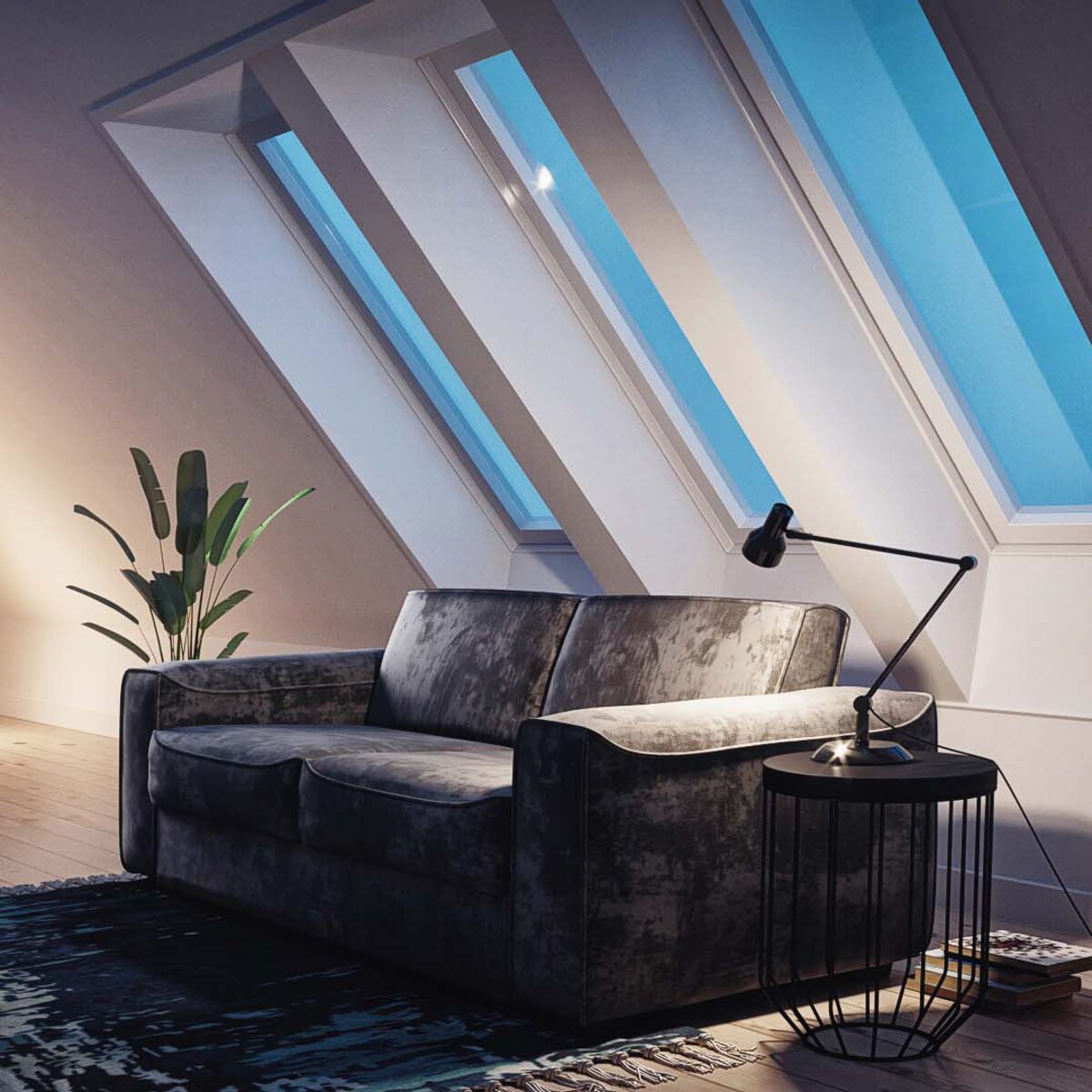 Sofa rozkładana 2,5-osobowa Munro beżowa