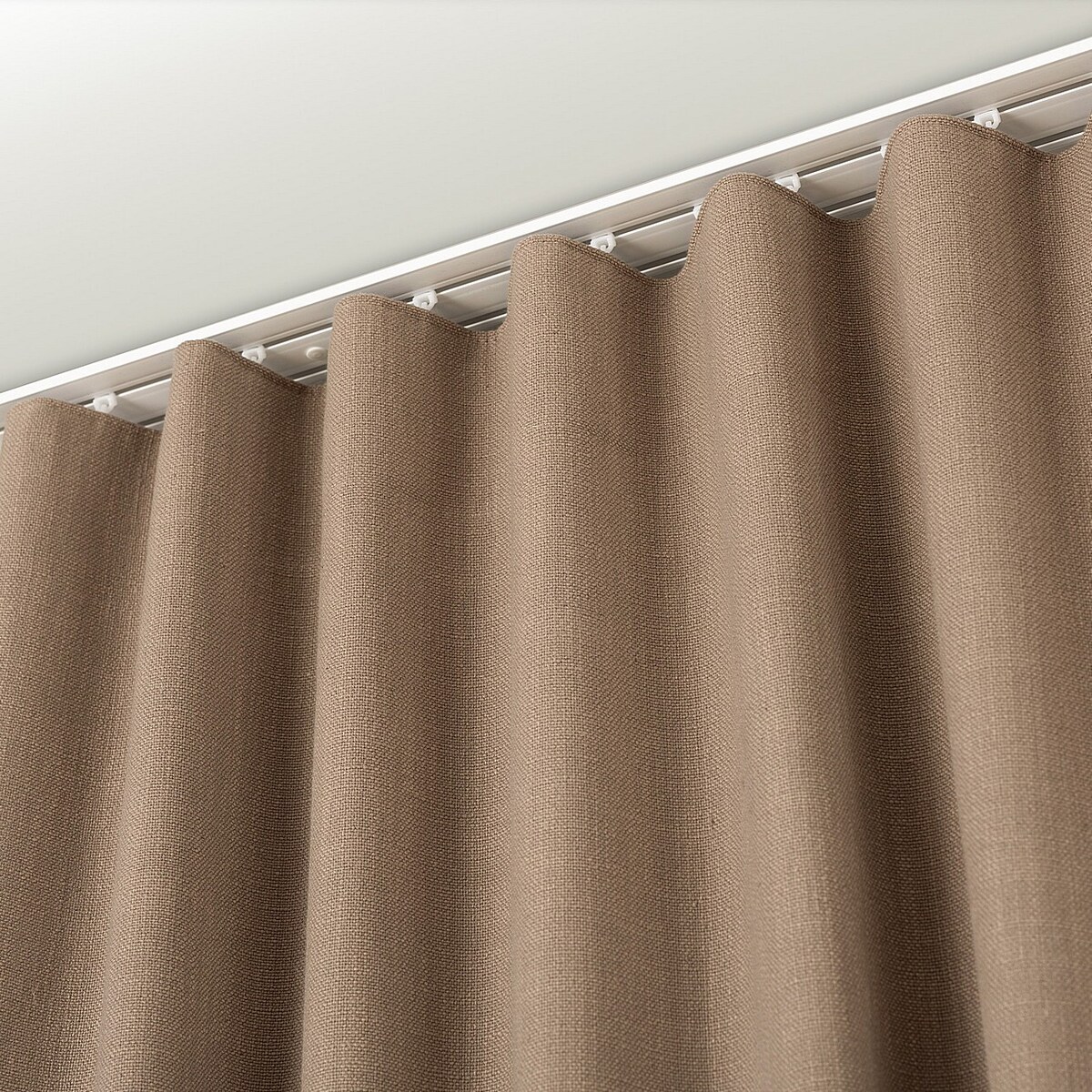 Zasłona gotowa na taśmie marszczącej 140x280cm light brown 1 szt. 140x280 brązowy