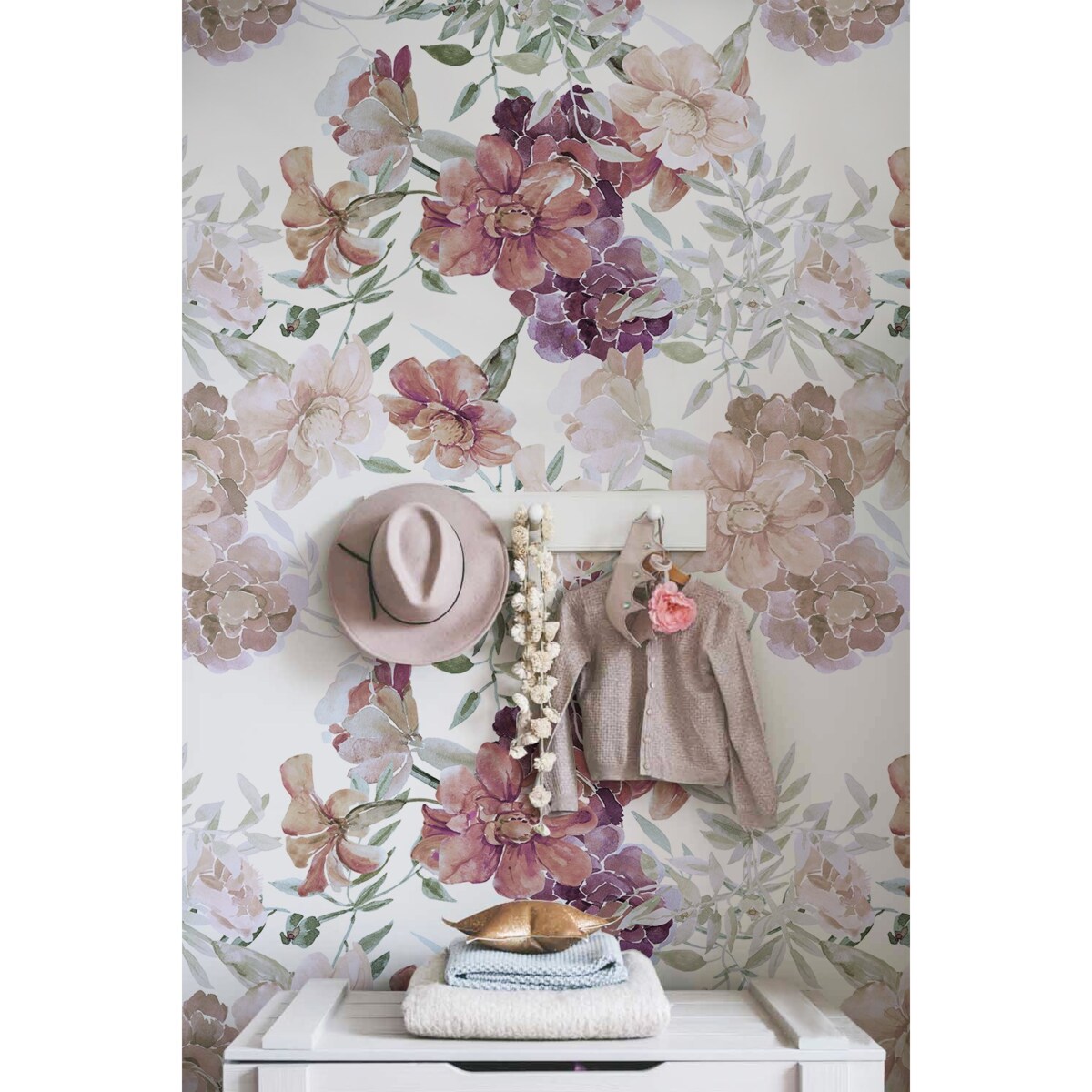 Tapeta Romantyczne kwiaty, 416x254cm