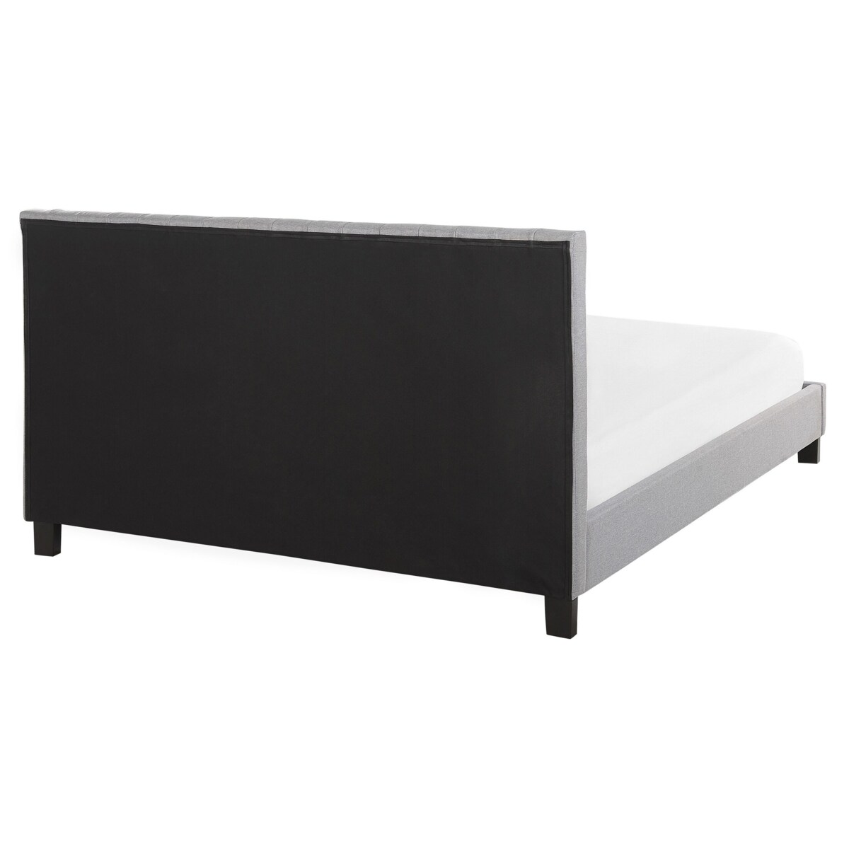 Łóżko tapicerowane 160 x 200 cm jasnoszare POITIERS