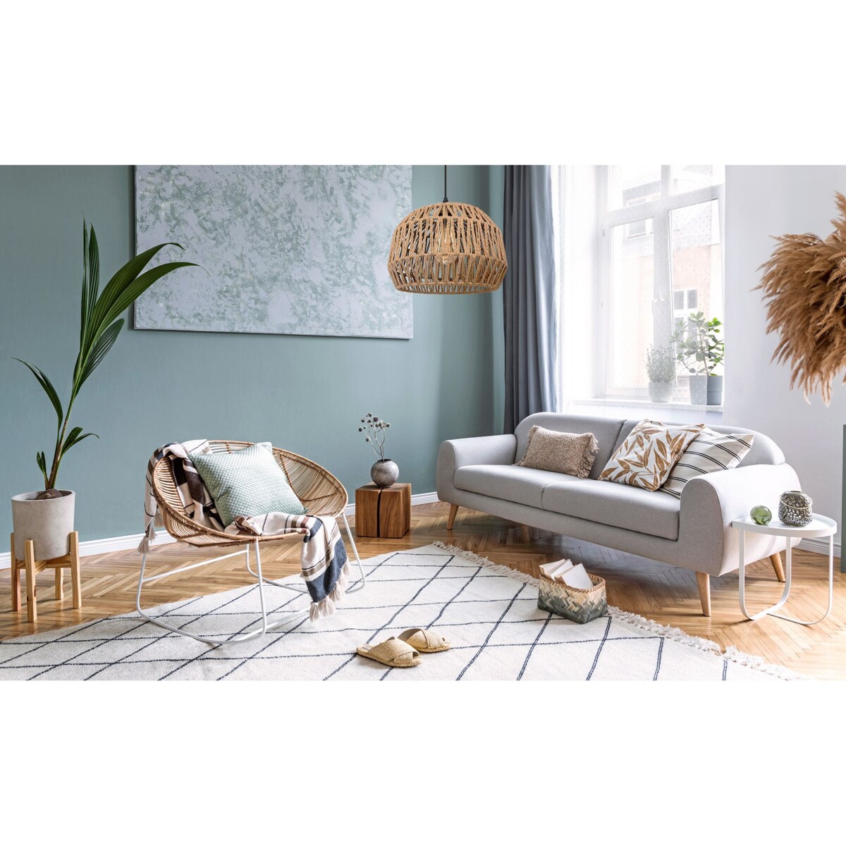 Lampa Wisząca Boho APP1291-1CP Beż