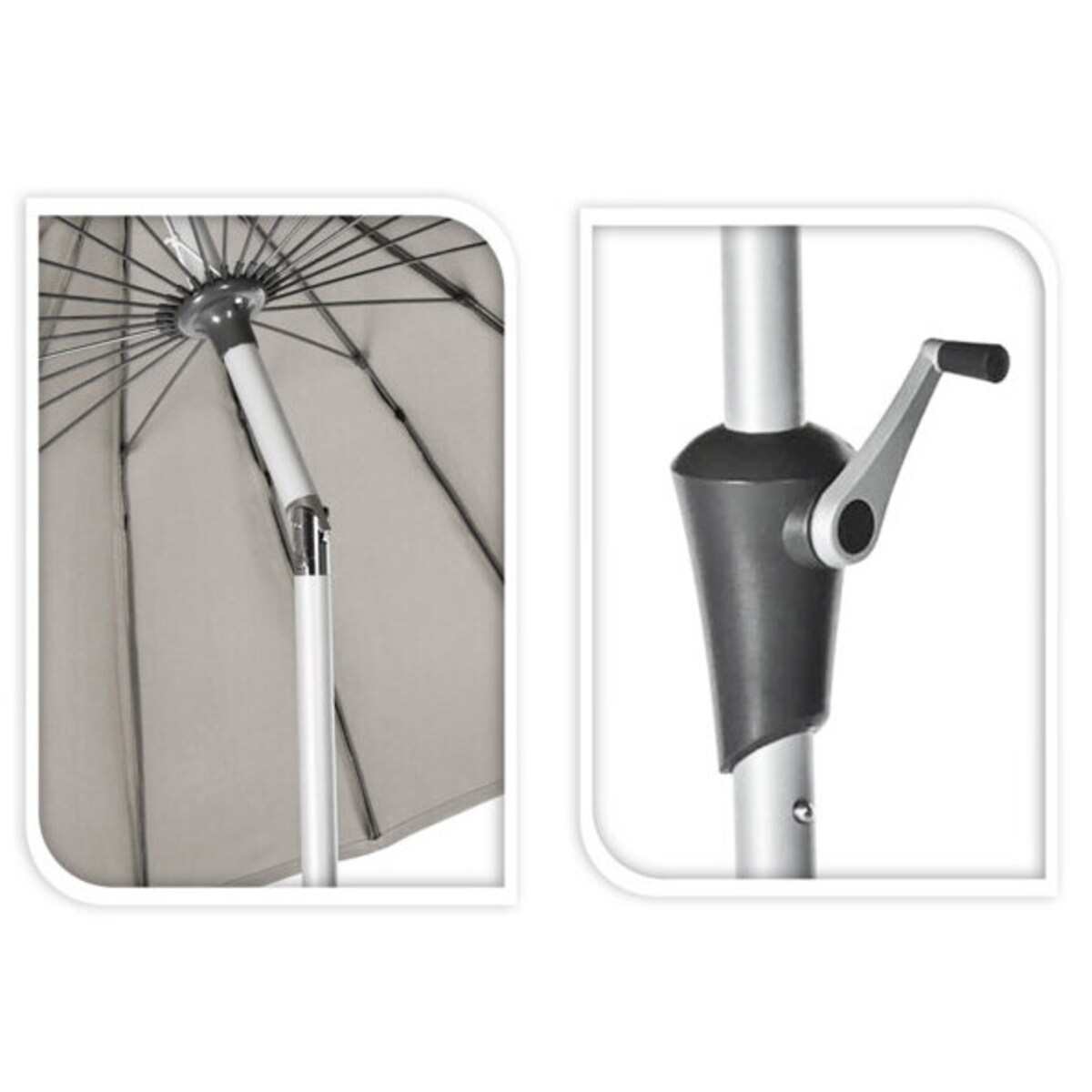 Duży parasol ogrodowy, Ø 270 cm