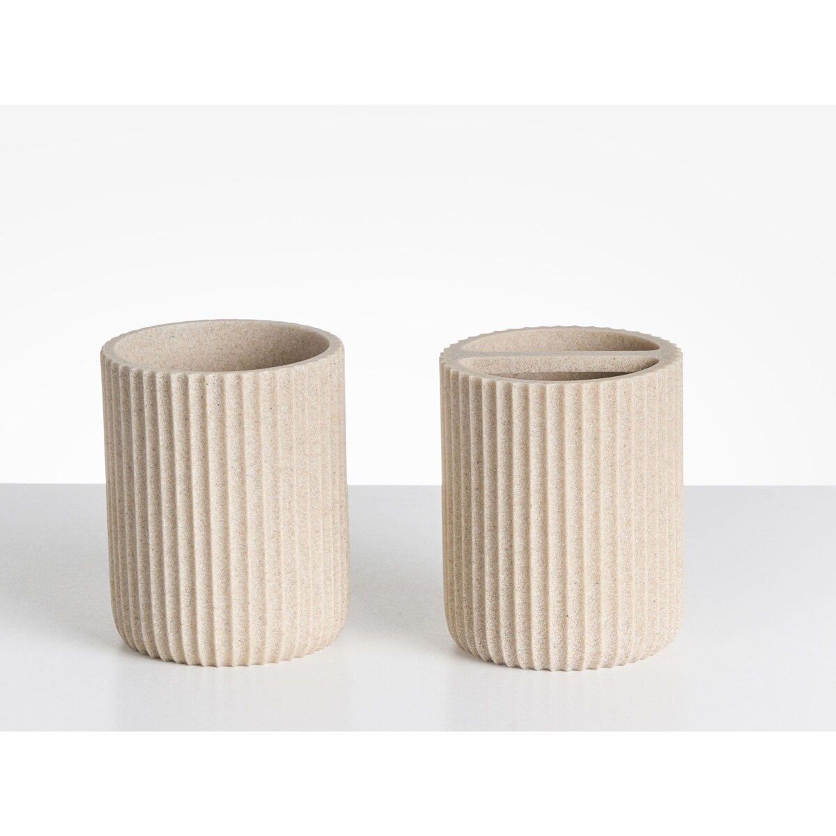 Zestaw akcesoriów łazienkowych 5 elementów CAMANA Jasnobeżowy