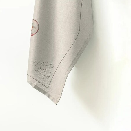 Lniany ręcznik kuchenny - żurawina