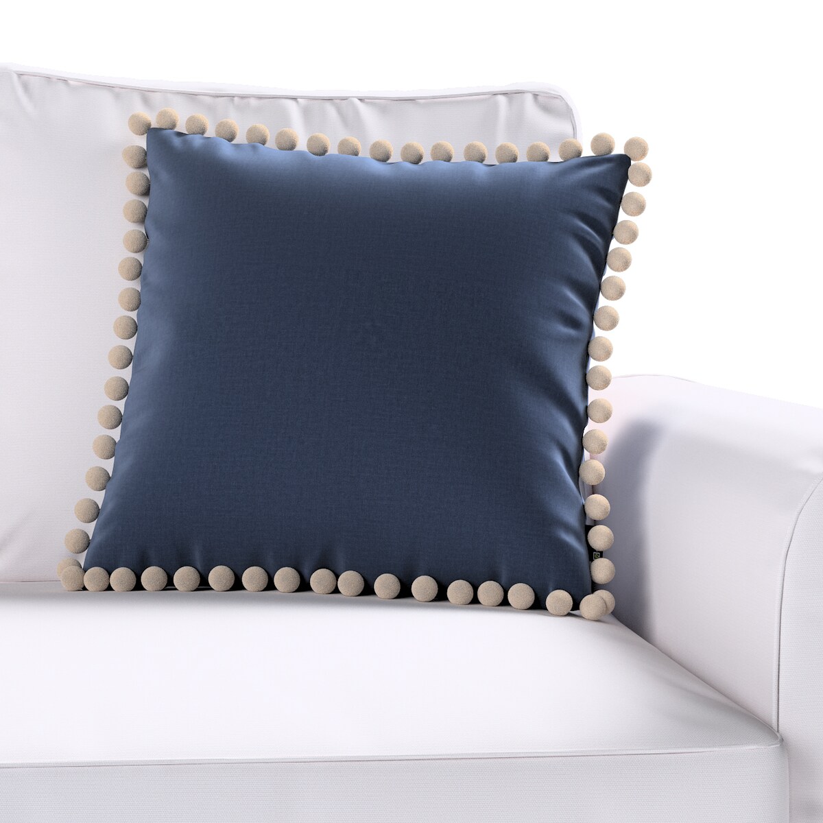 Poszewka Wera na poduszkę 45x45 granatowy welwet