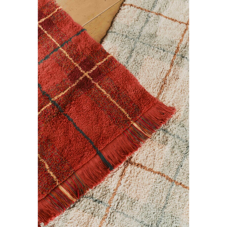 Dywan Tartan Blue Sage Wouf Wouf – 90×120 cm, Lorena Canals