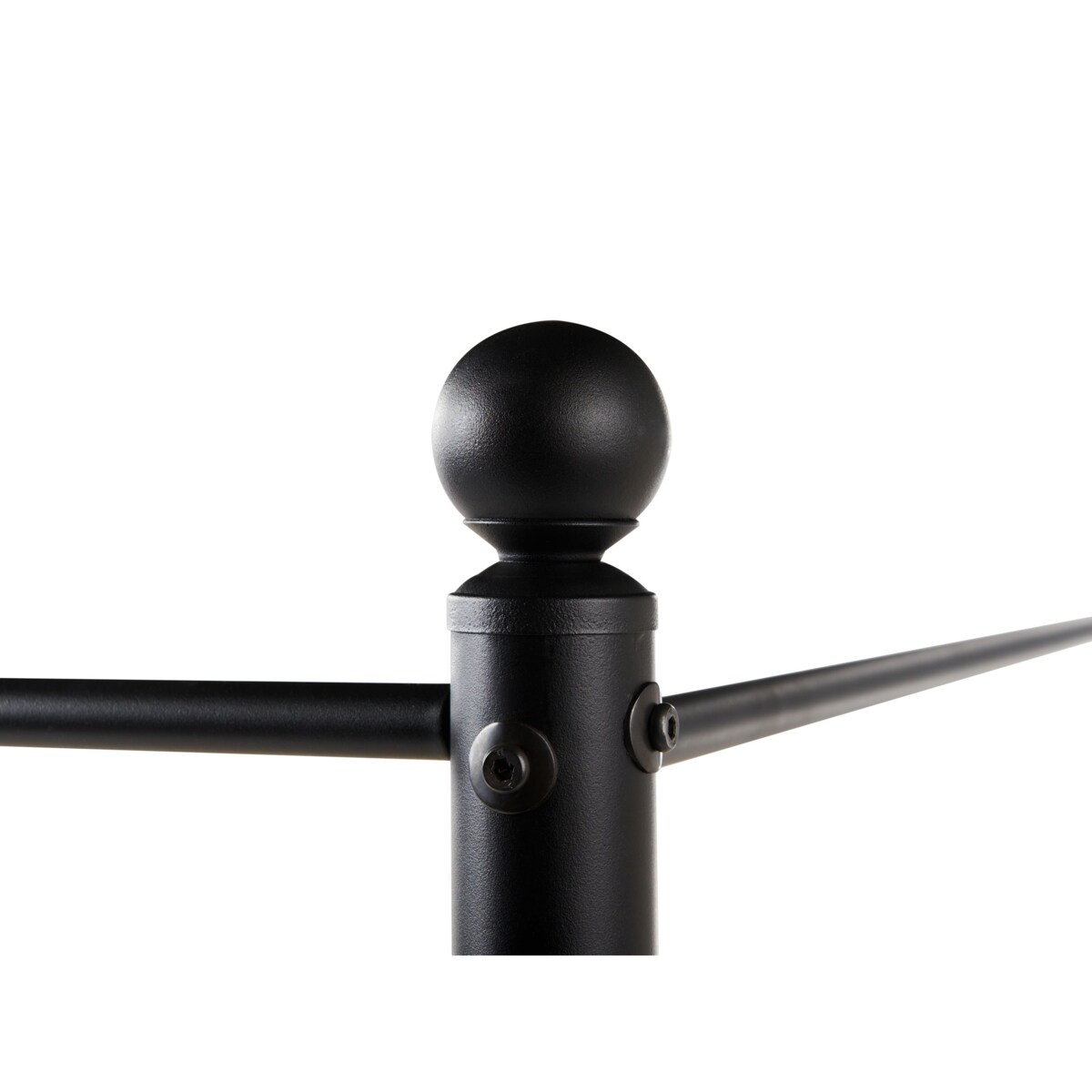 Łóżko z baldachimem Boucle DANNEMOIS 180 x 200 cm Beżowoszary