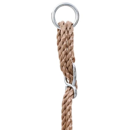 vidaXL Huśtawka dla dzieci z pasem, bawełna i drewno, niebieska