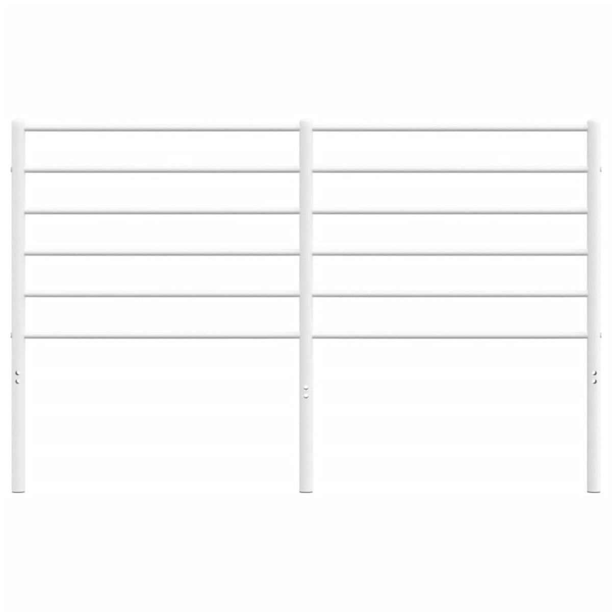 vidaXL Metalowe wezgłowie, białe, 160 cm
