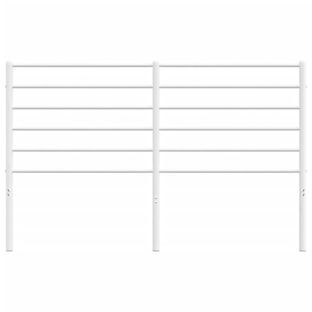 vidaXL Metalowe wezgłowie, białe, 160 cm
