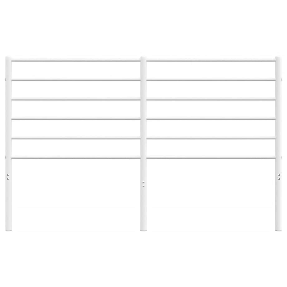 vidaXL Metalowe wezgłowie, białe, 160 cm
