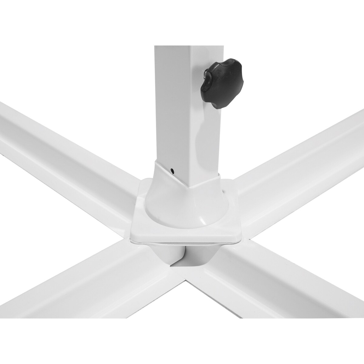 Parasol ogrodowy ⌀ 300 cm beżowo-biały SAVONA