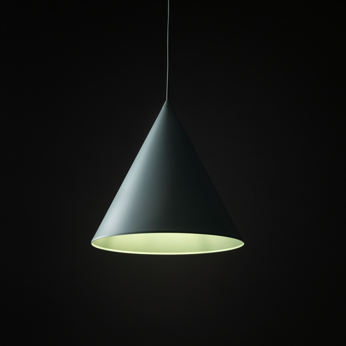 Lampa Wisząca Cono L Miętowa Tk Lighting Duży Metalowy Stożek
