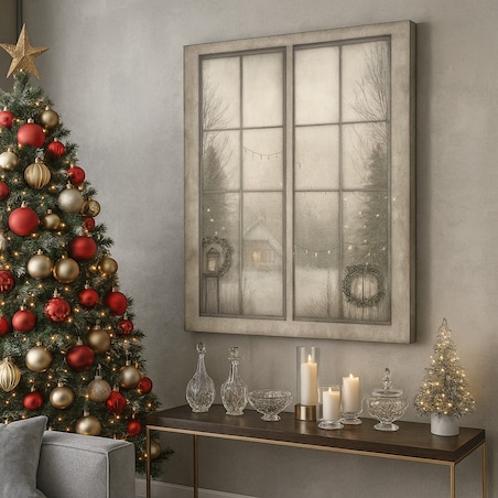 Obraz Canvas Świąteczne Okno 70cm x 100cm