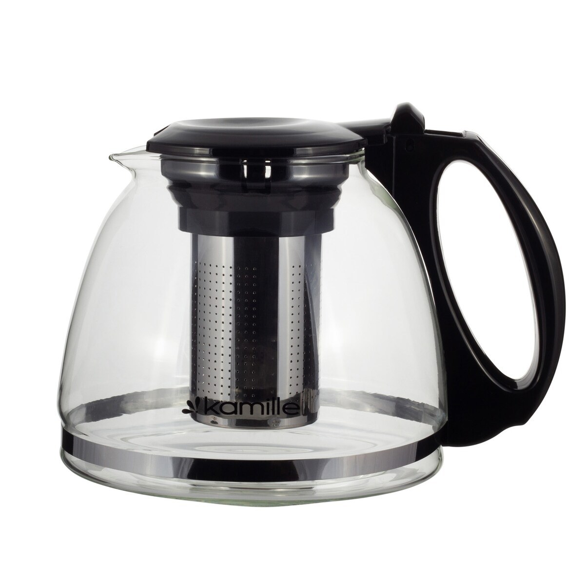 Zaparzacz dzbanek szklany do herbaty ziół kawy duży 1100ml KAMILLE