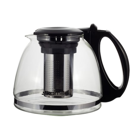 Zaparzacz dzbanek szklany do herbaty ziół kawy duży 1100ml KAMILLE