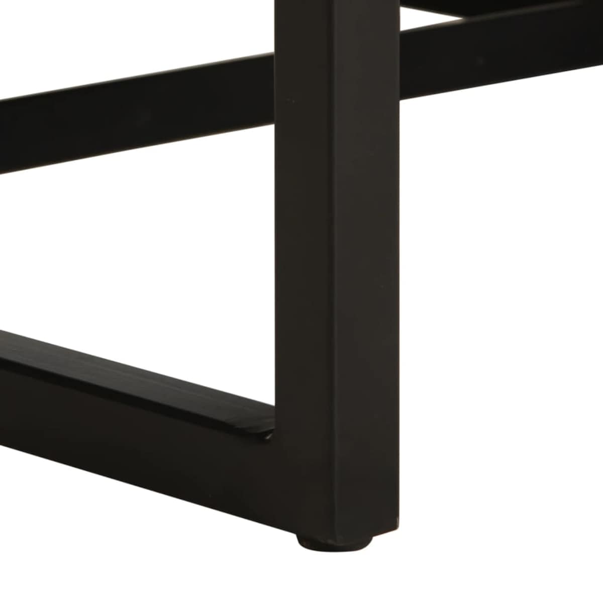 vidaXL Fotel, czarny, skóra naturalna