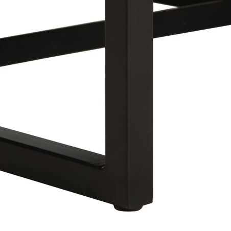 vidaXL Fotel, czarny, skóra naturalna