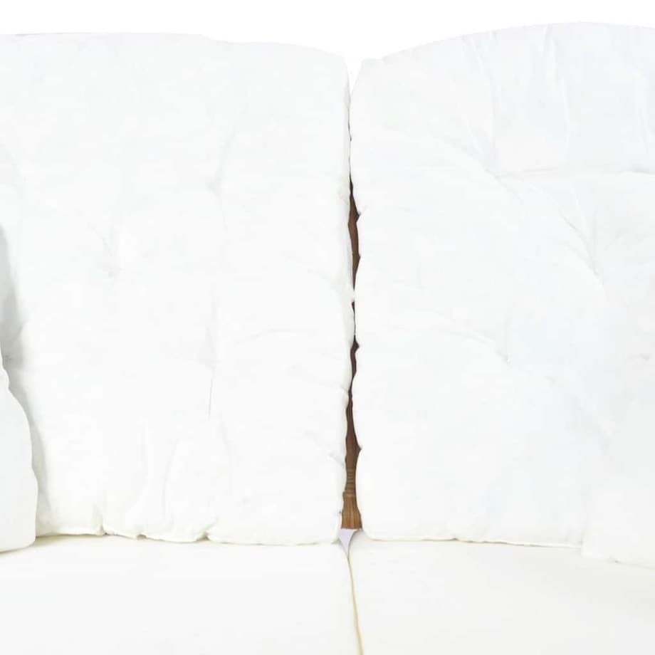 vidaXL 2-osobowa sofa, jasnobrązowa, rattanowa