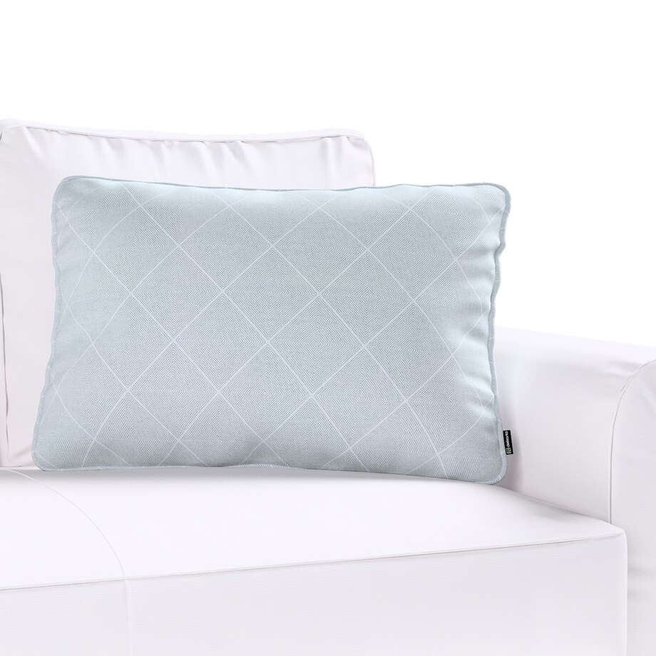 Poszewka Gabi na poduszkę prostokątna 60x40 szaro-srebrne romby