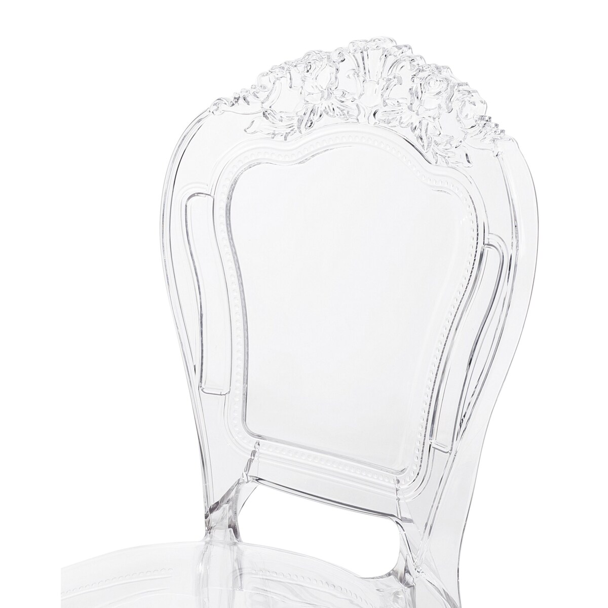 Zestaw 2 krzeseł do jadalni przezroczysty VERMONT