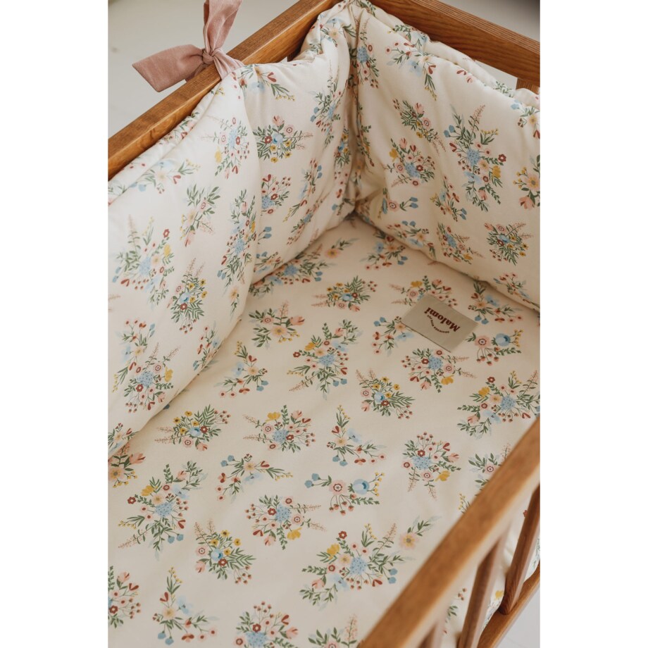 Ochraniacz do łóżeczka Blooming Meadow - S