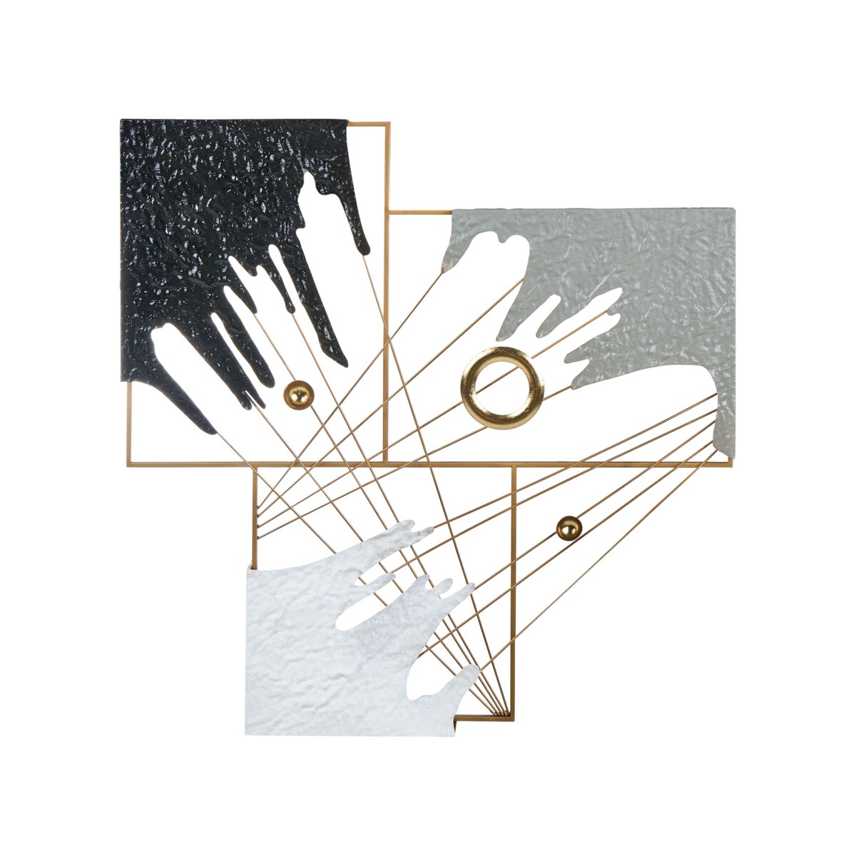 Dekoracja ścienna BALBRIGGAN Metal 70 cm Kolorowy